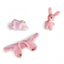 imagen 2 de barrigitas set de bebé con ropita rosa