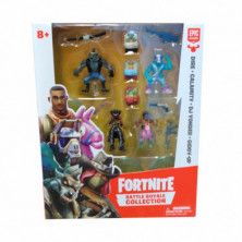 Imagen fortnite set 4 figuras 5cm con accesorios