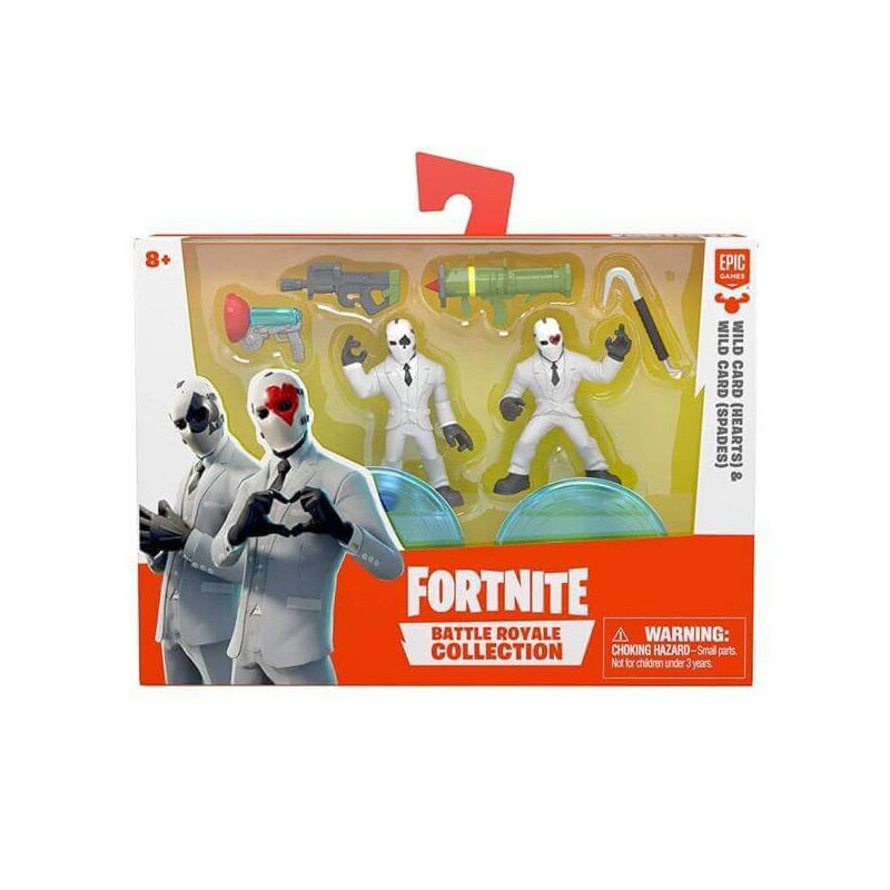 Imagen fortnite set 2 figuras wild card (hearts y spades)