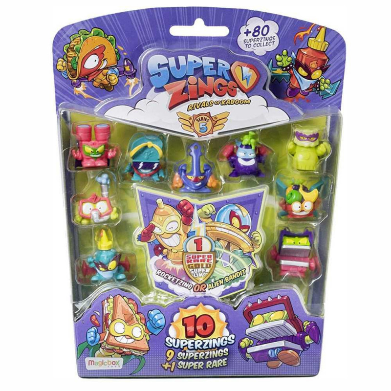 Imagen superzings serie v blister 10 figuras