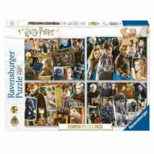 PUZZLE HARRY POTTER BUMP 4x100 PIEZAS