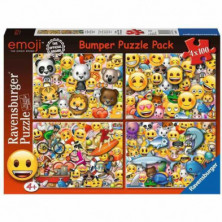 Imagen puzle emoji 4x100 piezas
