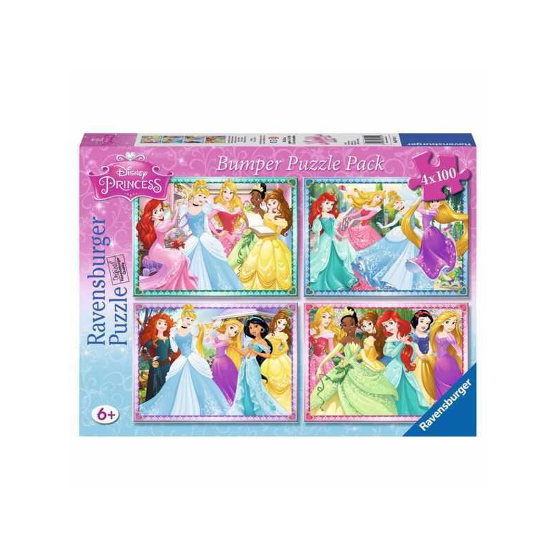 Imagen puzle princesas  4x100 piezas