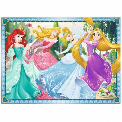 imagen 2 de puzle princesas  4x100 piezas
