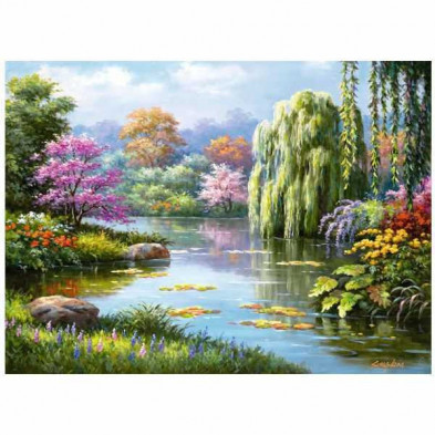 imagen 1 de puzle vista romántica del estanque 500 piezas