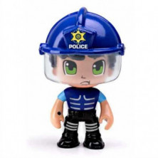 Imagen pinypon figura acción policia squad boss