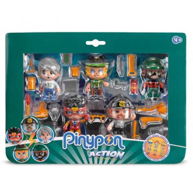 imagen 1 de pinypon figura acción pack 5 figuras