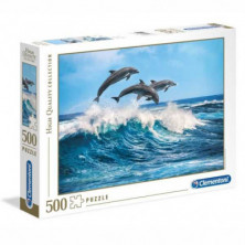 Imagen puzle delfines 500 piezas