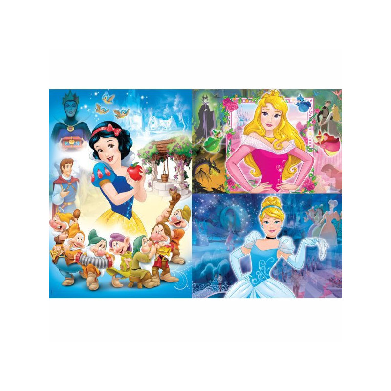 Descubre la Magia de las Princesas con Nuestro Set de 3 Puzzles de 48 ...