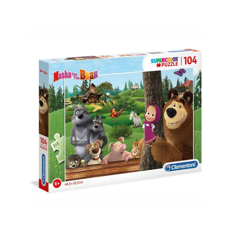 Imagen puzle masha y el oso 104 piezas
