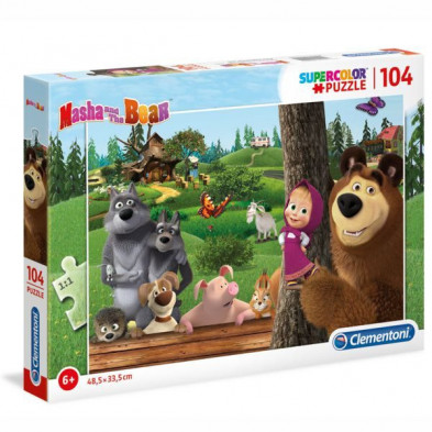 Imagen puzle masha y el oso 104 piezas