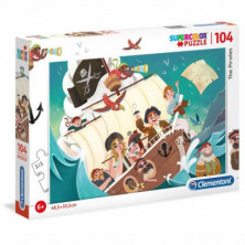 Imagen puzle piratas 104 piezas