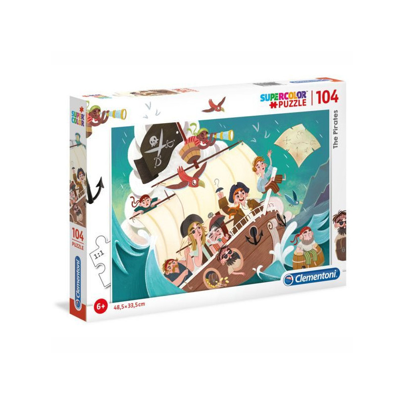 Imagen puzle piratas 104 piezas