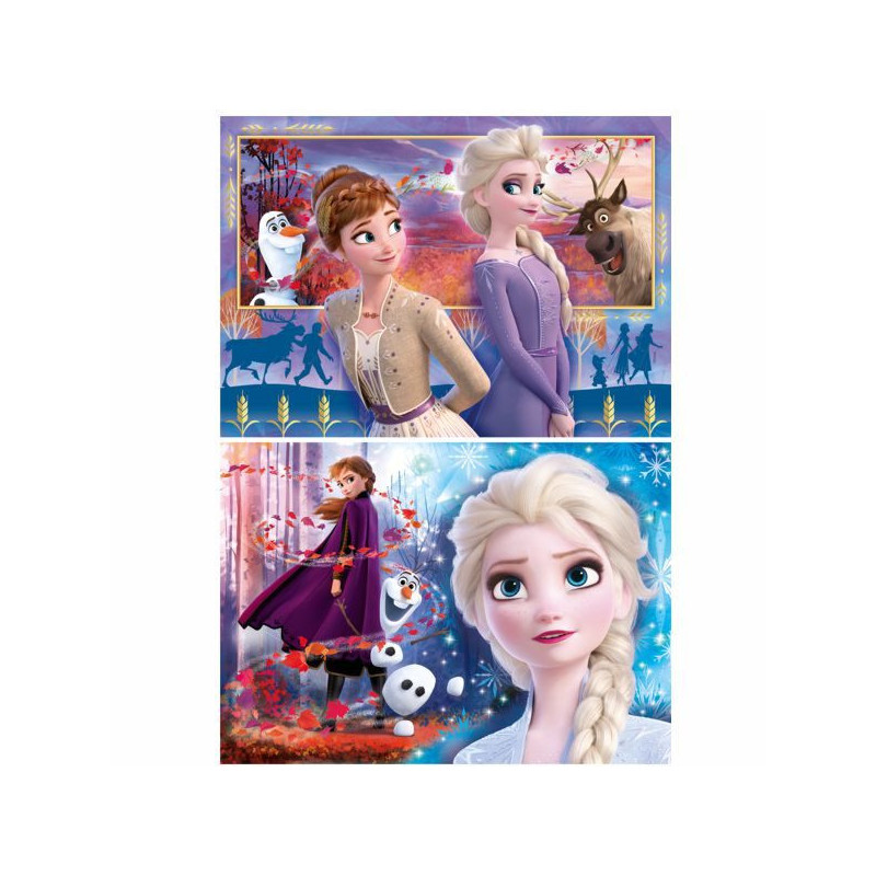 Duplica la Emoción con Nuestro Set de 2 Puzzles Frozen 2 de 60 Piezas ...