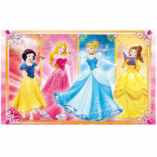 imagen 1 de puzle princesas 2 x 60 piezas