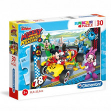 Imagen puzle mickey roadster racers 30 piezas