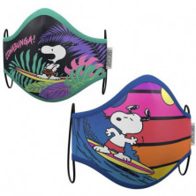 MASCARILLA SNOOPY TALLA 6-9 AÑOS