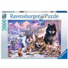 Imagen puzle lobos en la nieve 2000 piezas