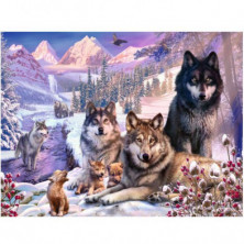 imagen 1 de puzle lobos en la nieve 2000 piezas