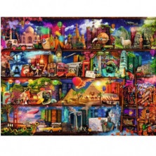 imagen 1 de puzle mundo de los libros 2000 piezas