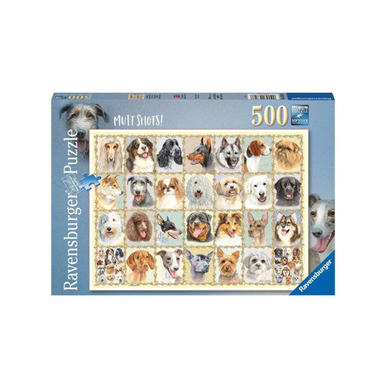 Imagen puzle retratos de perros 500 piezas