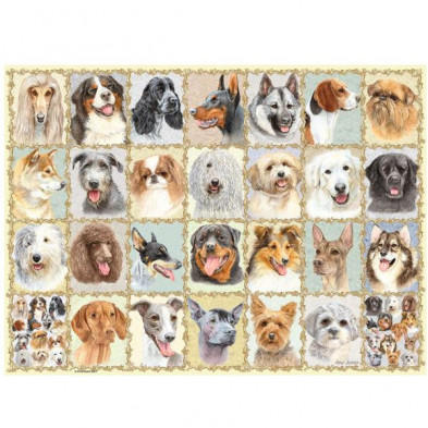 imagen 1 de puzle retratos de perros 500 piezas