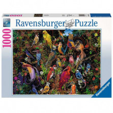 Imagen puzle aves de arte 1000 piezas
