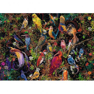imagen 1 de puzle aves de arte 1000 piezas