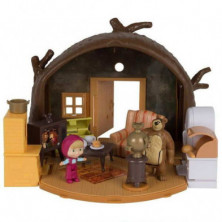 Imagen playset casa de masha y el oso con figuras