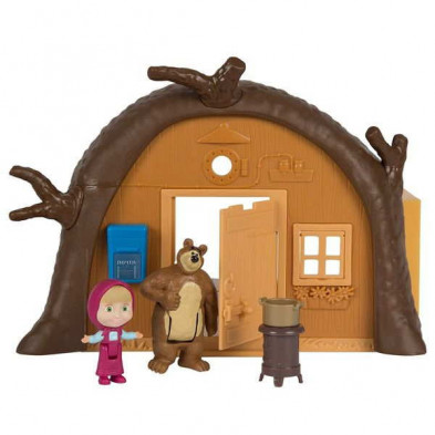 imagen 1 de playset casa de masha y el oso con figuras