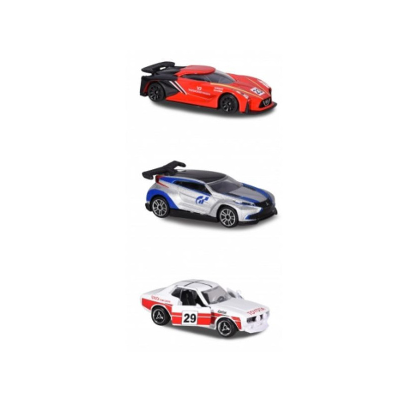 Imagen set de 3 coches majorette racing 1/64