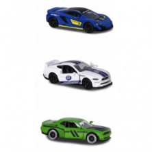 Imagen set de 3 coches majorette racing 1/64