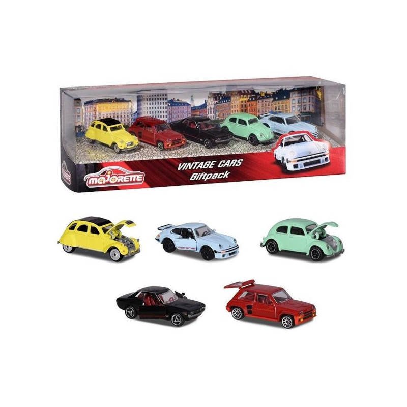 Imagen set de 5 coches majorette vintage 1/64