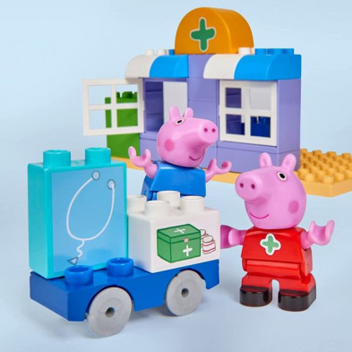 imagen 3 de peppa pig maletín medico bloques construcción 32 p