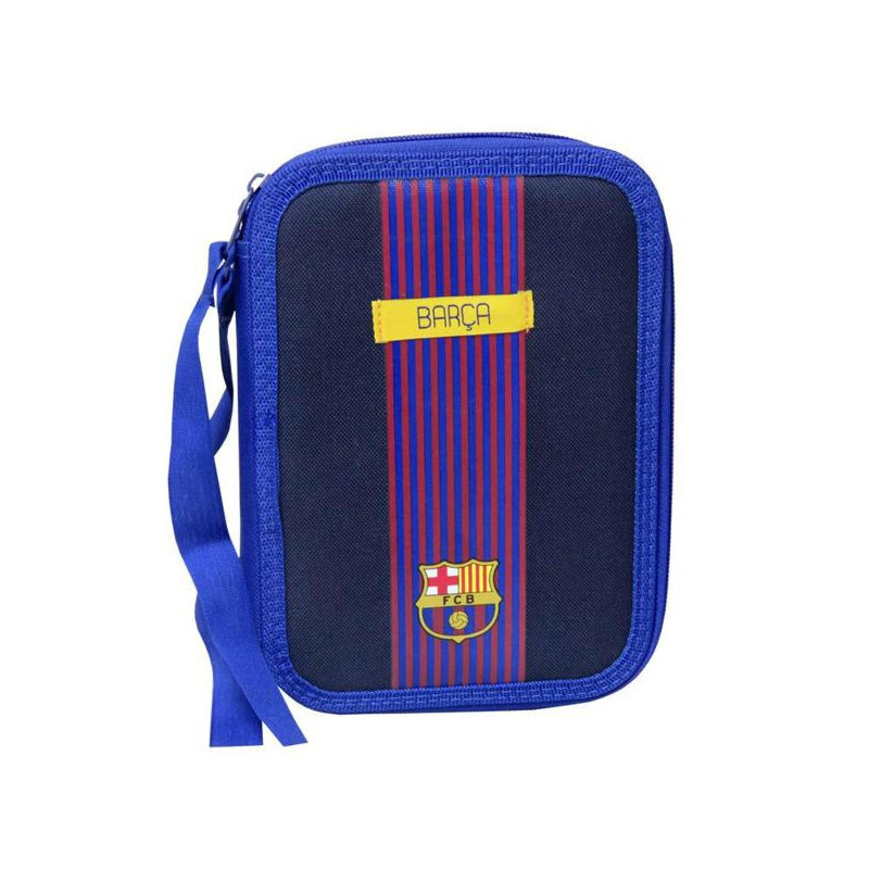 Imagen plumier 2 pisos fc barcelona 15x4.5x21cm