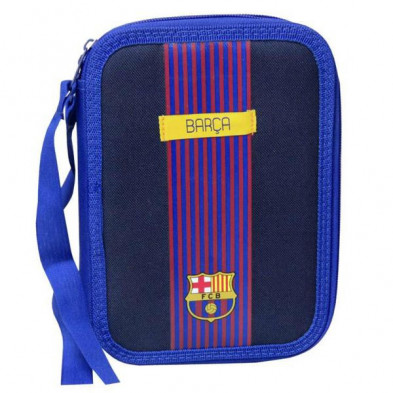 Imagen plumier 2 pisos fc barcelona 15x4.5x21cm