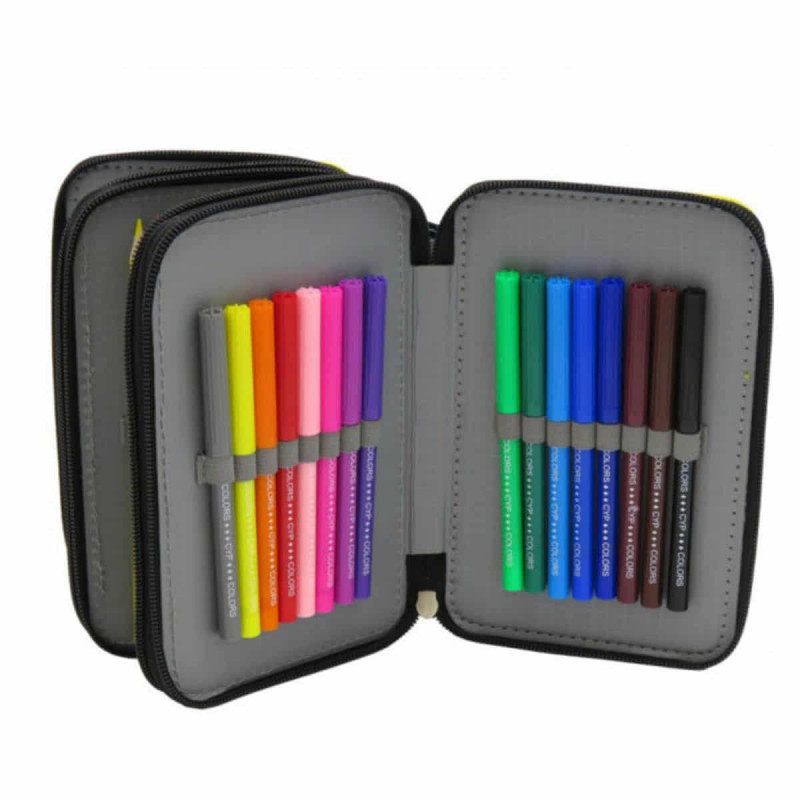 Estuche Escolar Rainbow High De 3 Pisos - Plumier Multicolor Con 39 Piezas (lápices, Rotuladores, Bolígrafos) Para Colegio Y Oficina