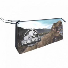 ESTUCHE PORTATODO TRIPLE JURASSIC WORLD