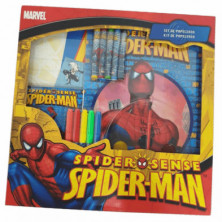 Imagen set de papelería spiderman marvel