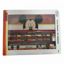 Imagen set de papelería mickey mouse disney