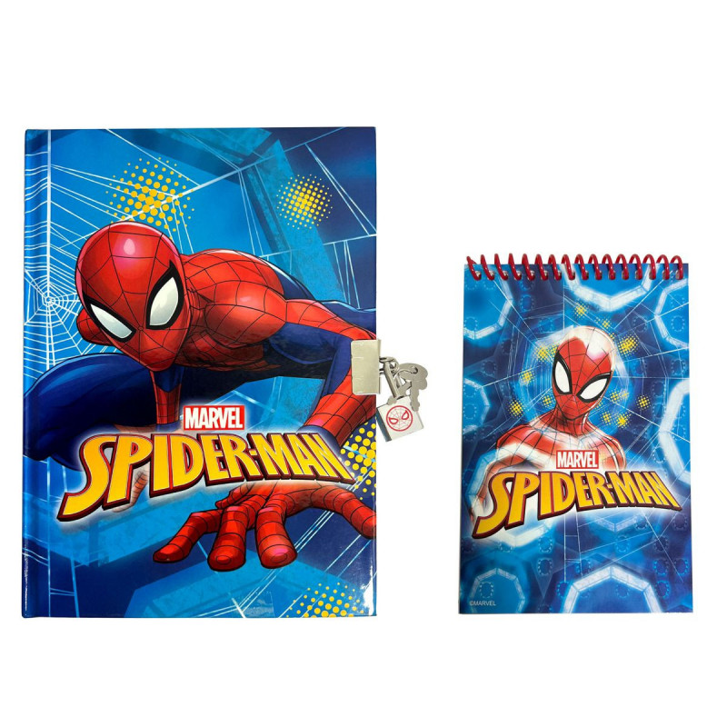 Lapicera De Metal Redonda Con Sacapuntas Spiderman - Casa Papelera Monroy