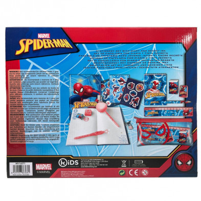 imagen 4 de set de papelería spiderman stickers