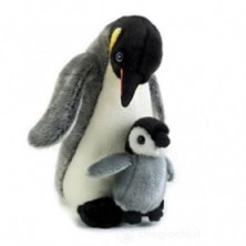 Imagen pinguino gigante con baby