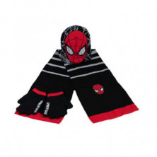 SET GORRO GUANTES BUFANDA SPIDERMAN