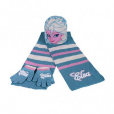 SET GORRO GUANTES BUFANDA FROZEN 50/52CM