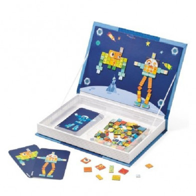 imagen 1 de libro magnético mosaico robots