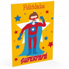 TARJETA FELICITACION ¡FELICIDADES! SUPERPAPA