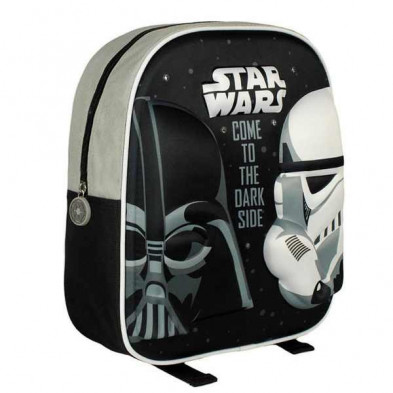 Imagen mochila 3d con luz star wars come to the dark side