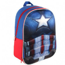 Imagen mochila 40 3d capitan america 32x40x14cm