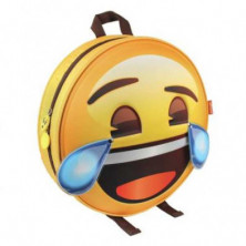 MOCHILA REDONFA EMOJI LLORANDO DE RISA 